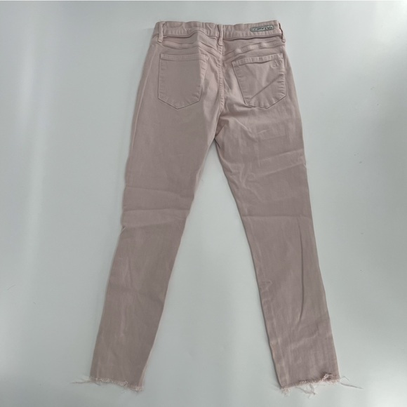 Articles Of Society Pink Rough Hem Straight Leg Jeans Size 26 Women’s - Picture 3 of 6